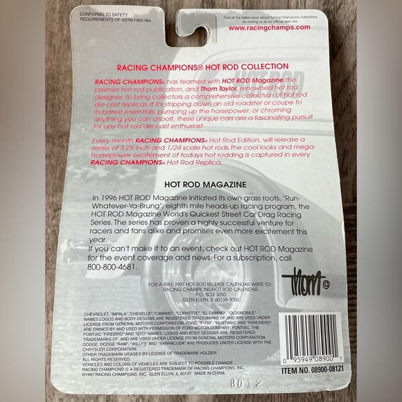 New Lot Of 4 Racing Champions Hot Rod Circa 1997-1998 Ford Mustang Trans Am - Picture 10 of 10